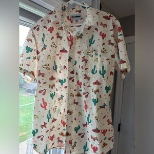 Fiesta Themed Men’s XL Tipsy Elves Button Down